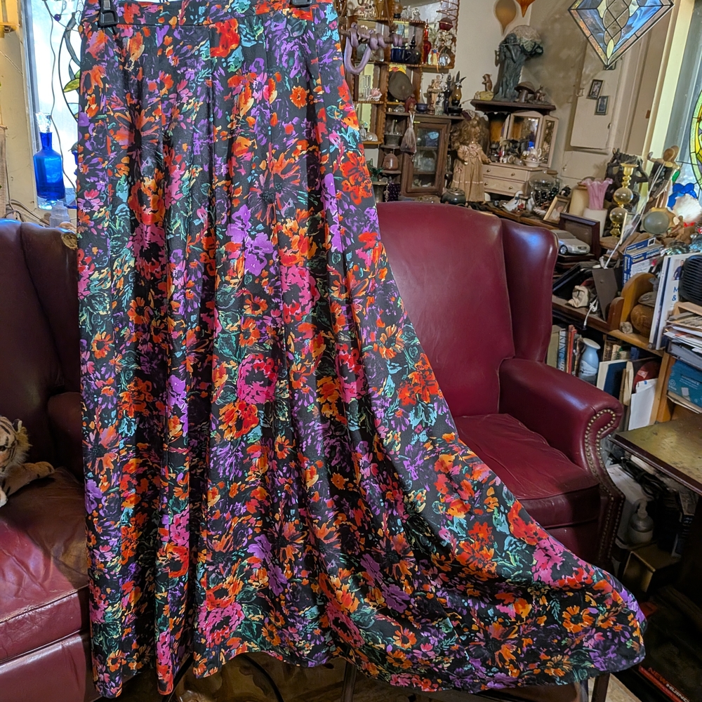 Show Me Your MuMu Multicolor Floral A-Line Skirt